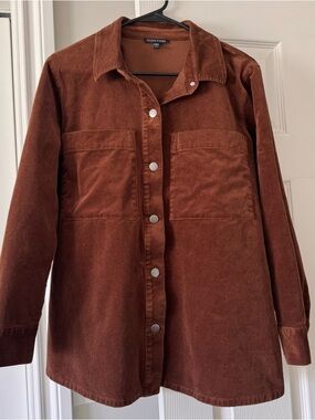 Eileen Fisher Organic Cotton Stretch Corduroy Shirt Jacket - Size XS